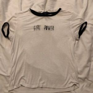 Girl power logo shirt